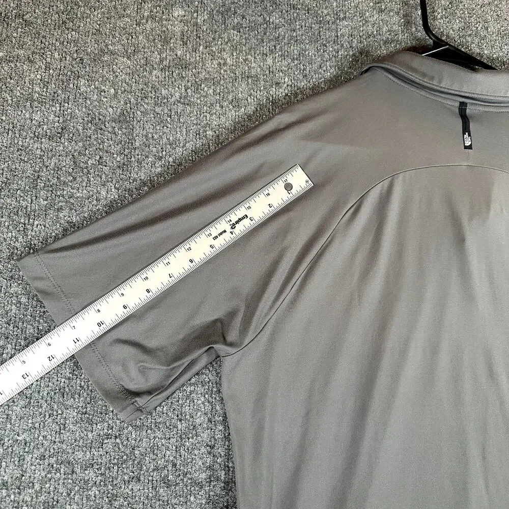 The North Face Polo Shirt Gray Stretch Performance Golf Men's Large